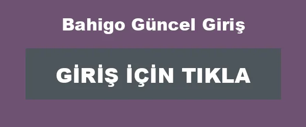 Bahigo Güncel Giriş infografik