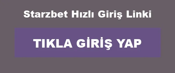 Starzbet Hızlı Giriş Linki infografik