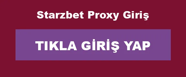 Starzbet Proxy Giriş infografik