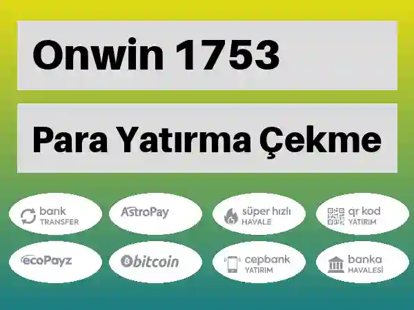 Onwin Mobil Para yatırma ve çekme 1753