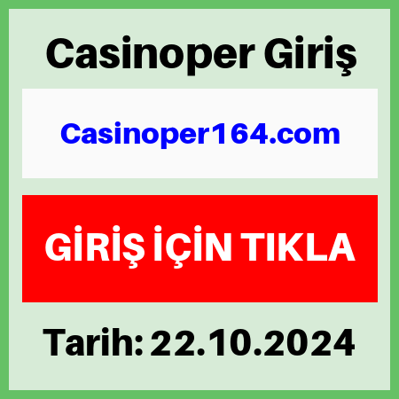 Casinoper yeni giriş adresi