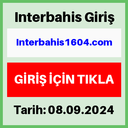 Interbahis yeni giriş adresi