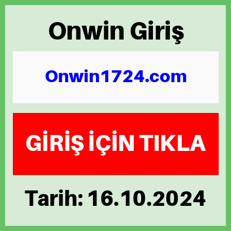 Onwin yeni giriş adresi