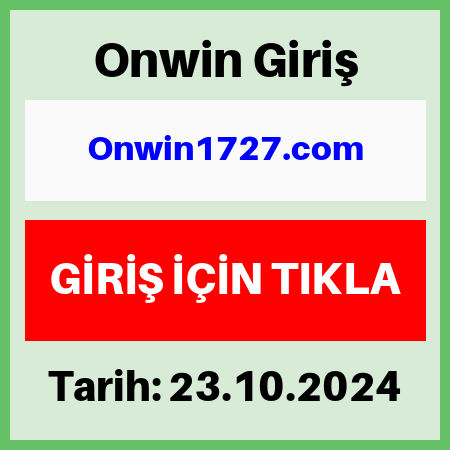 Onwin yeni giriş adresi