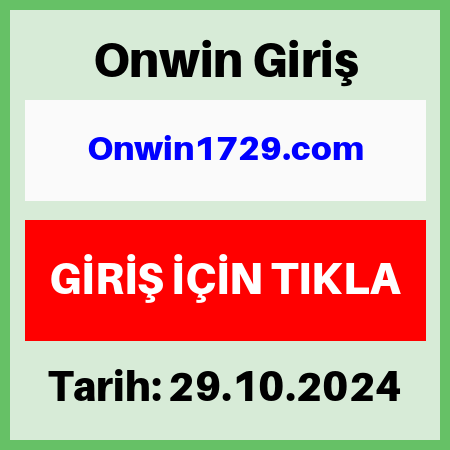 Onwin yeni giriş adresi