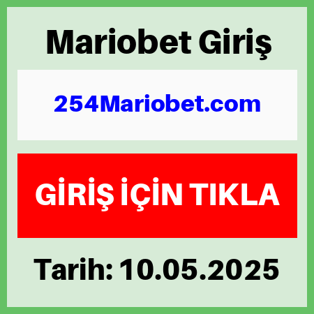 Mariobet yeni giriş adresi