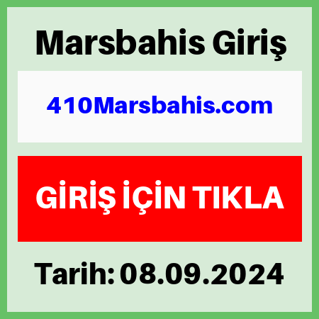 Marsbahis yeni giriş adresi